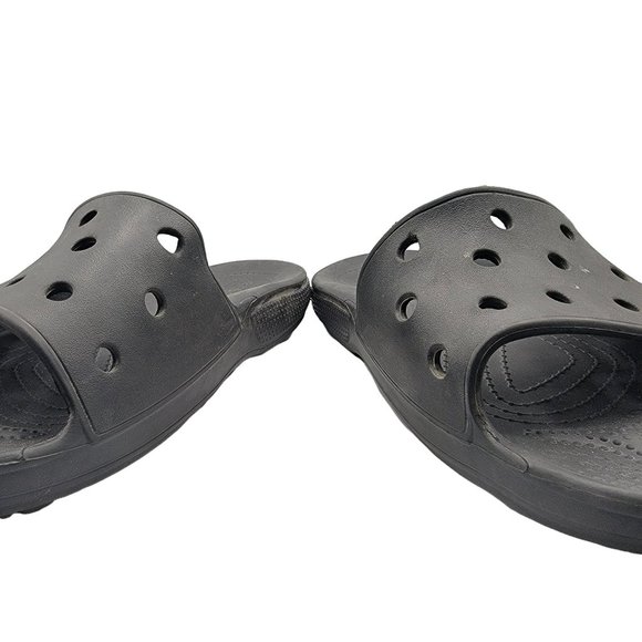 Classic Crocs Slides Mens 13 Black Sandals Shoes Iconic Comfort 206121 main image 5